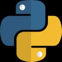 Python Logo in the sliding deck