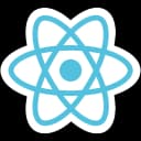 ReactJS framework Logo in the sliding deck